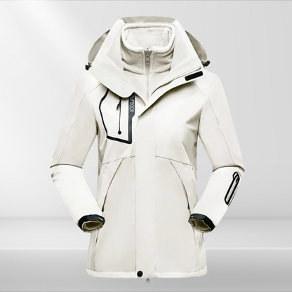 Damen 3-in-1 Outdoorjacke Wetterschutz