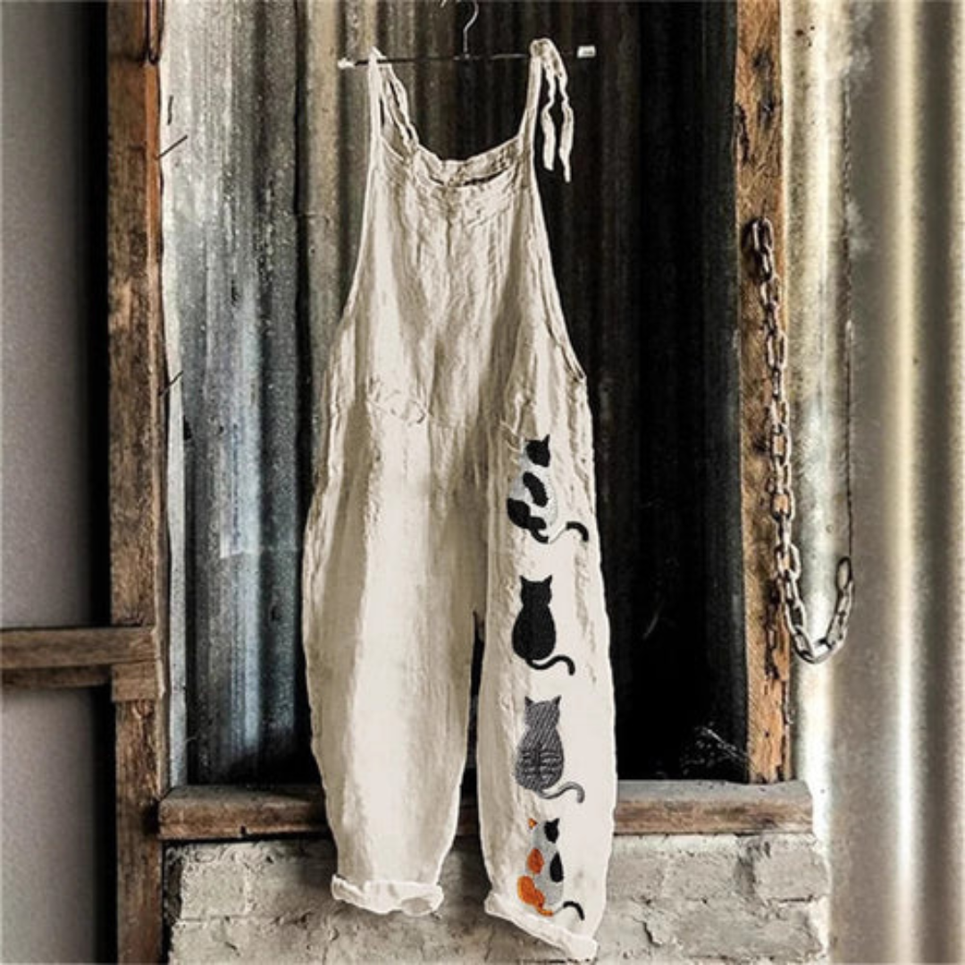 Damen Jumpsuit Vintage-Stil Elegantes Kleidungsstück für Damen
