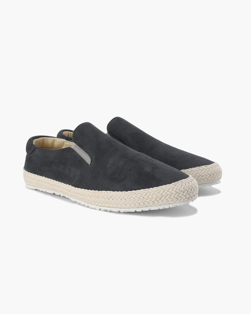 Herren Slip-On Espadrille Wildleder Jute-Sohle Braun - Norvielle