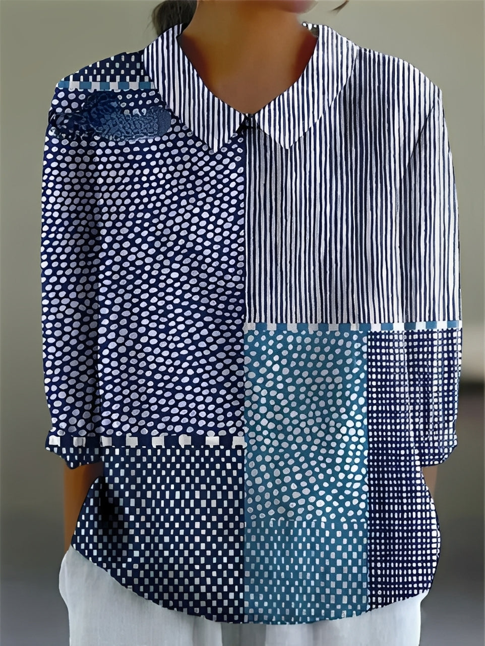 Damen-Shirt mit Print Locker Geschnitten