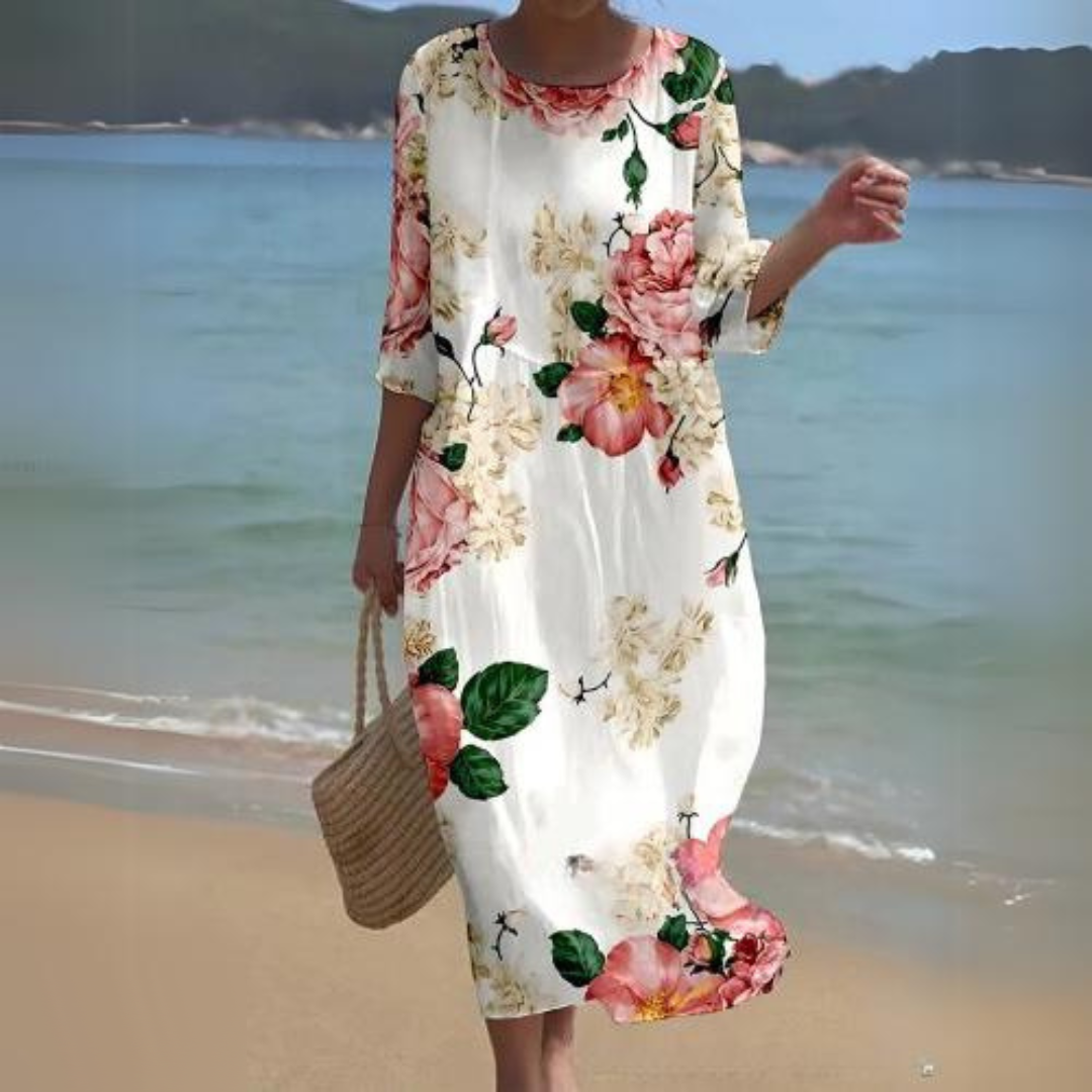 Damen Midi-Kleid Elegant Zeitlos