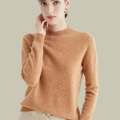 Damen Rollkragenpullover Merinowolle Winter