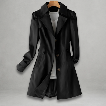 Damen Trenchcoat Frühling Wasserabweisend Beige