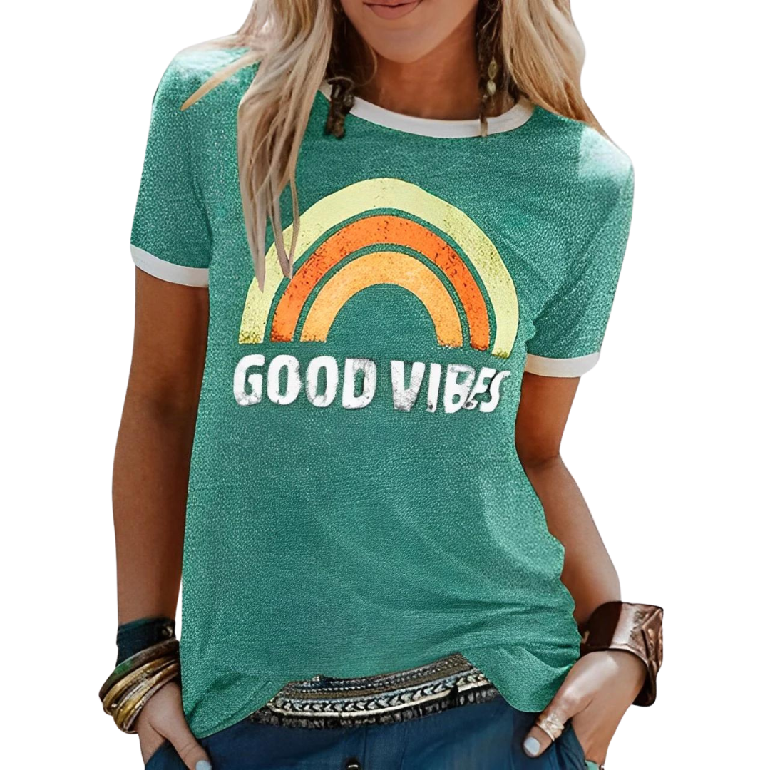 Norvielle Damen Hemd Good Vibes