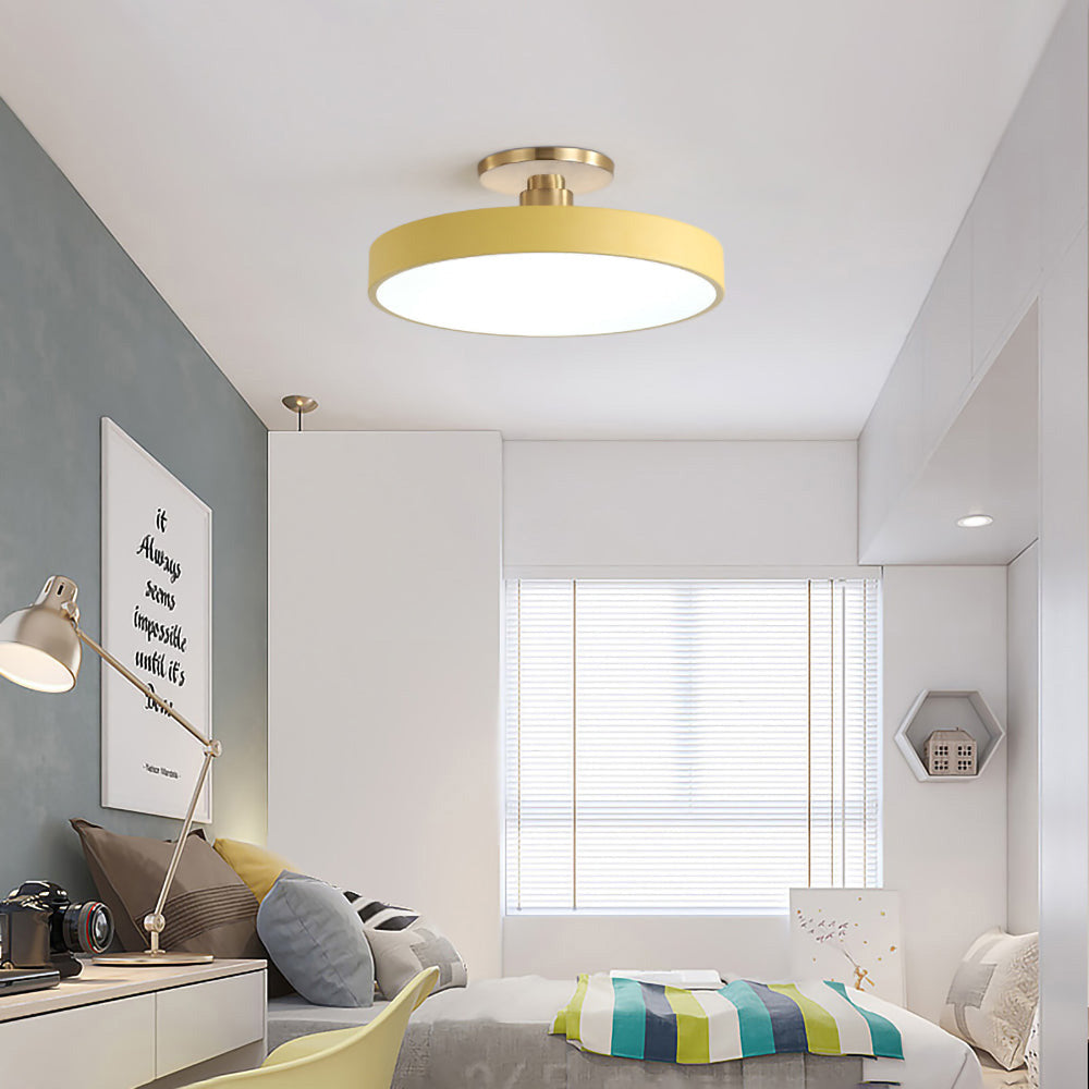 Moderne LED-Deckenleuchte Gold Finish