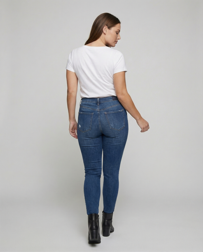 Weiße Damen Kurzarmbluse Elegantes Design