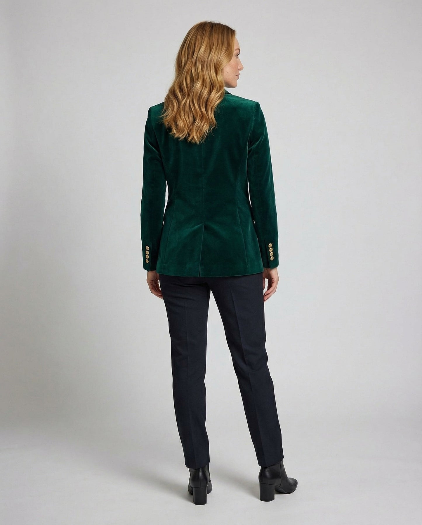Damen Samt Blazer Elegant