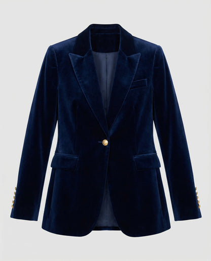 Damen Samt Blazer Elegant