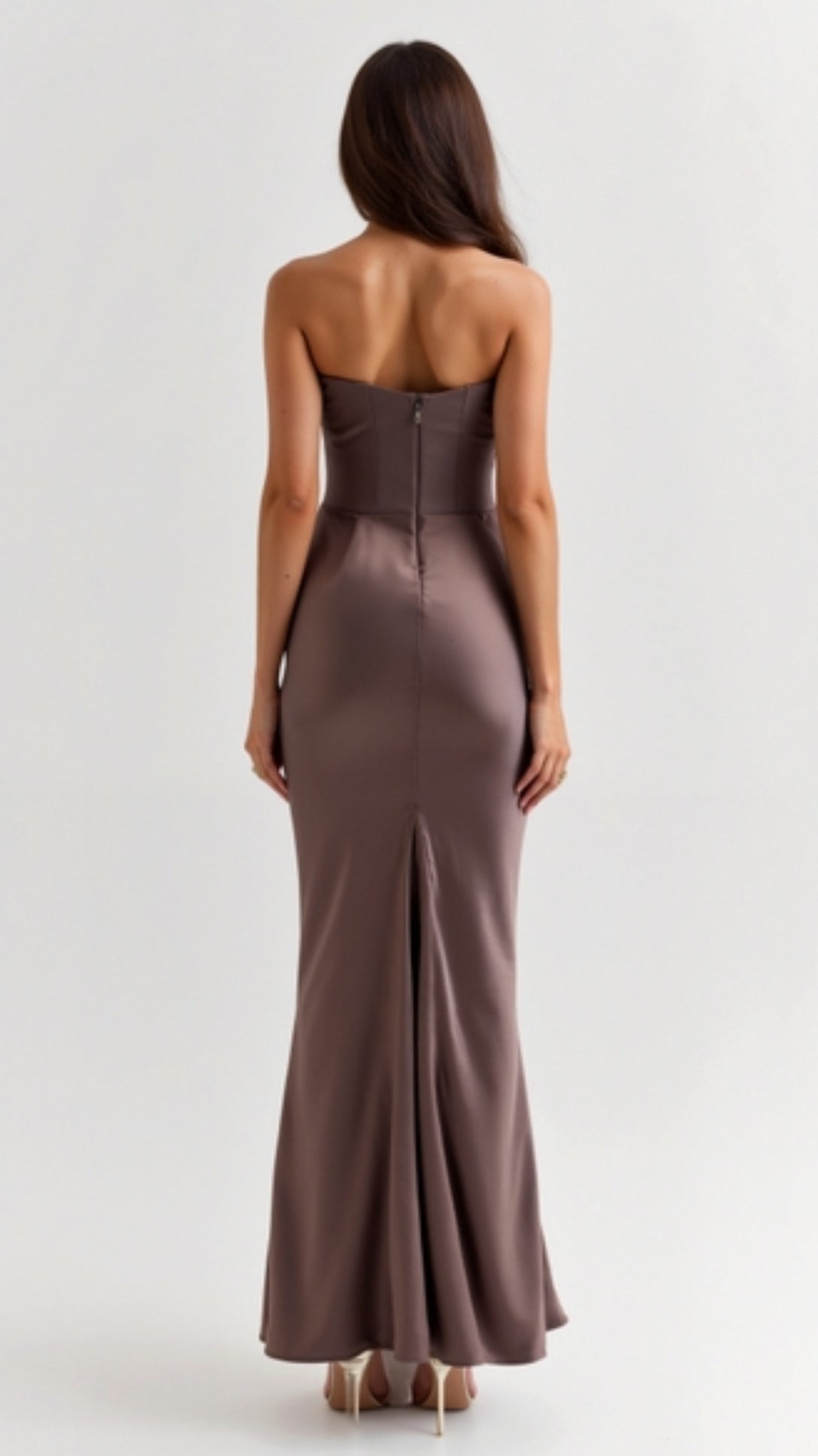 Damen Säulenmaxikleid Hochzeitsgästekleid Lang