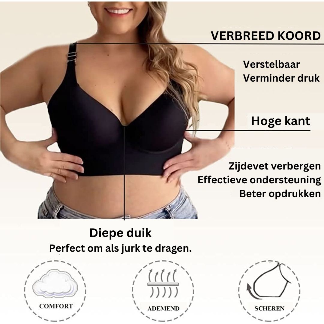 Damen Push-Up BH Komfort Tiefe Cup