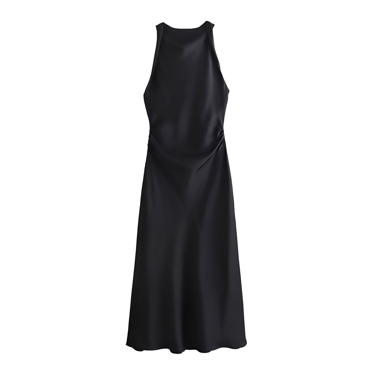 Damen Neckholder-Midikleid Elegantes Design