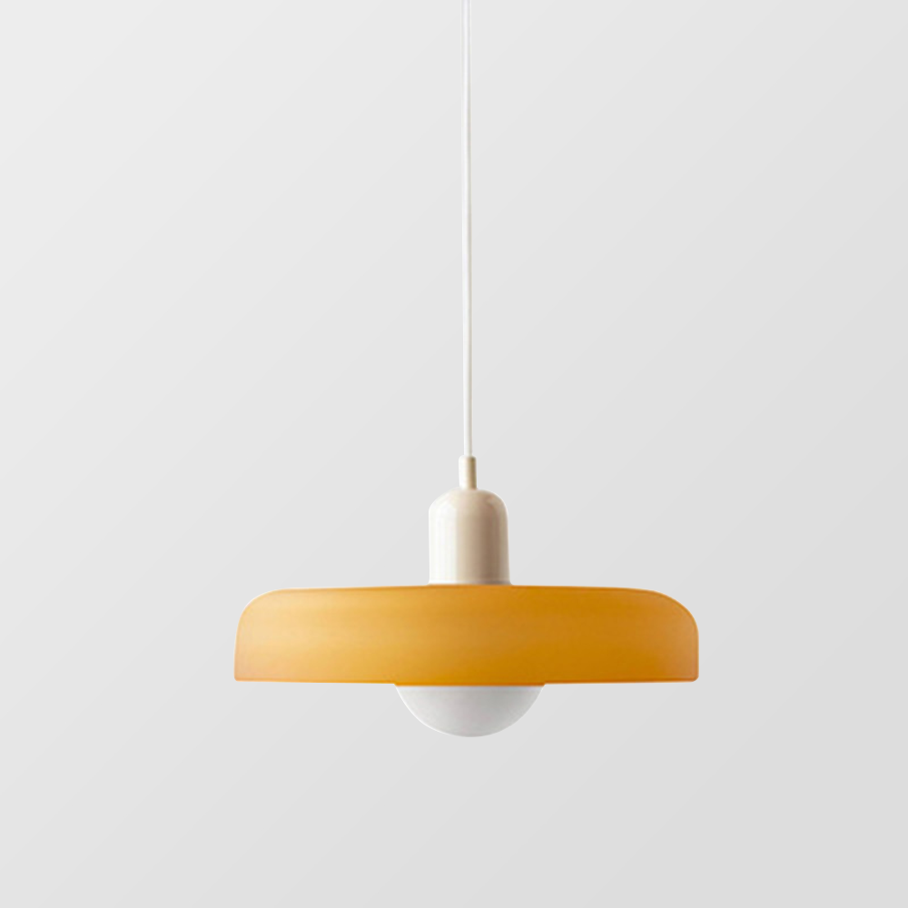 Bauhaus Pendelleuchte Farbiges Glas
