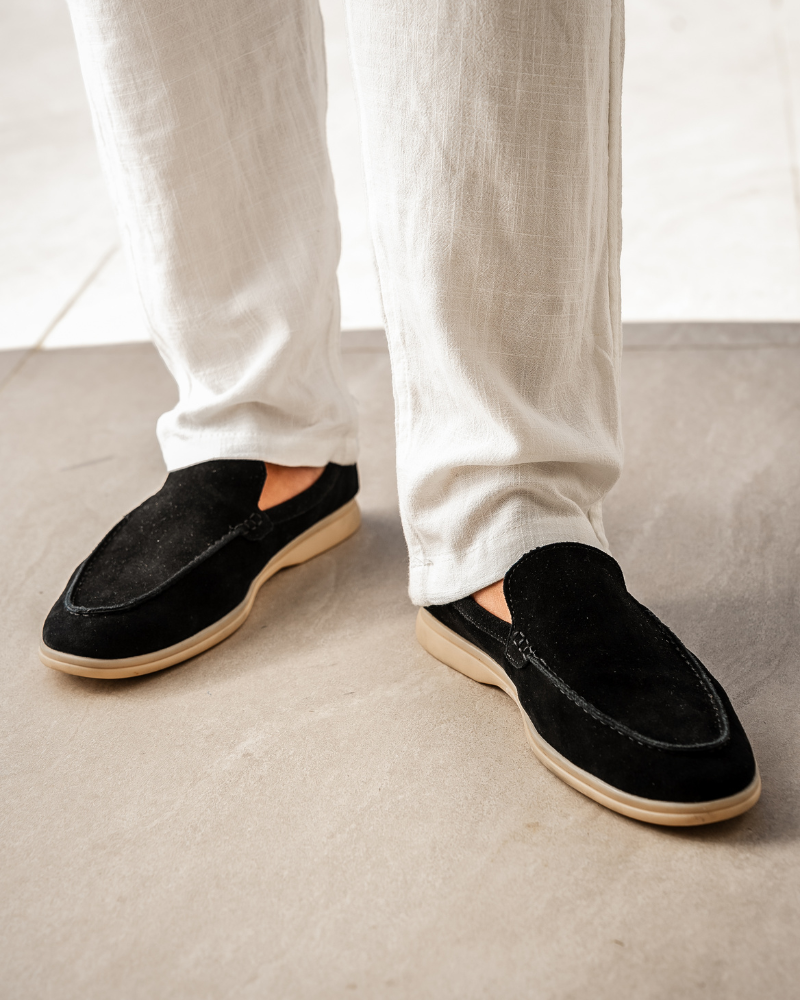 Herren Wildleder Slipper Old Money Style