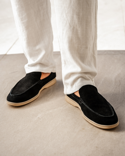 Herren Wildleder Slipper Old Money Style