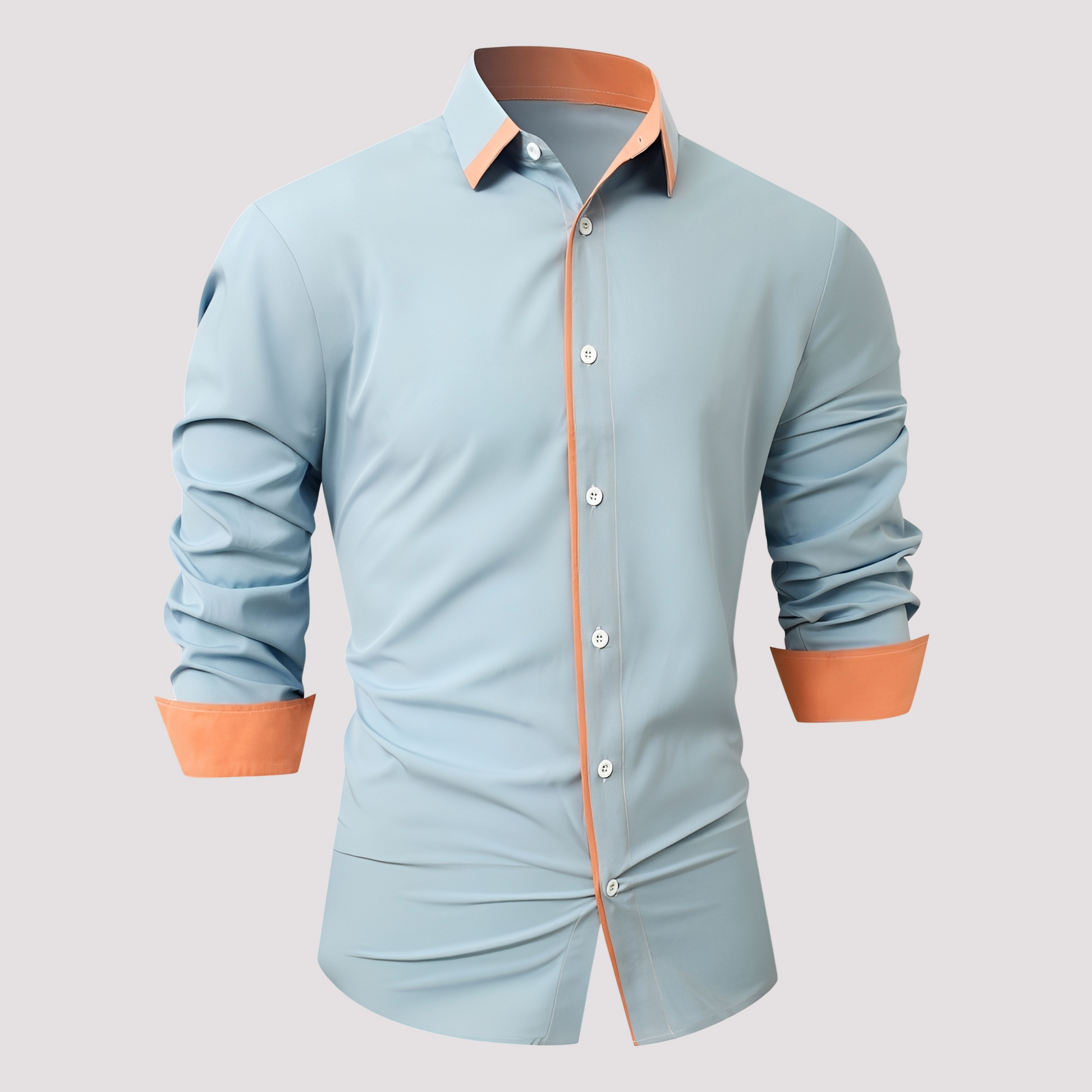 Herren Langarm-Overshirt Elegantes Design - Norvielle
