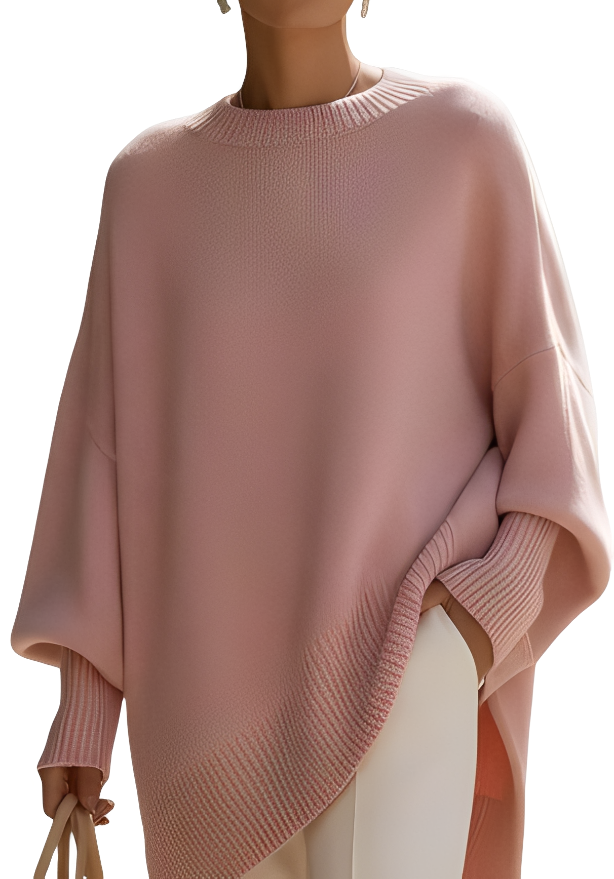 Damen Oversize Pullover Großzügig