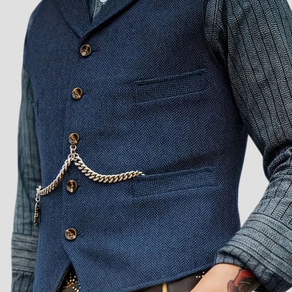 Herren Wollweste Tailored Look Vielseitig