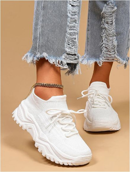 Norvielle Damen Atmungsaktive Laufschuhe Leicht