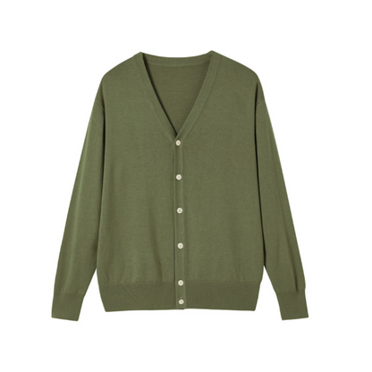 Herren Cardigan Gestrickt mit Vorderverschluss