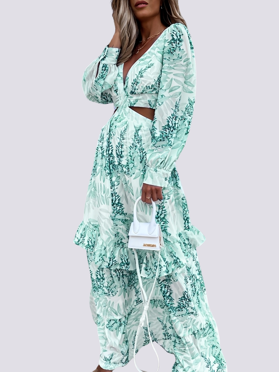 Damen Langarmkleid Bequem Katy