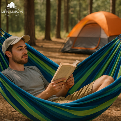 Hängematte RelaxoLounge Robustes Canvas Anti-Rutsch 200kg