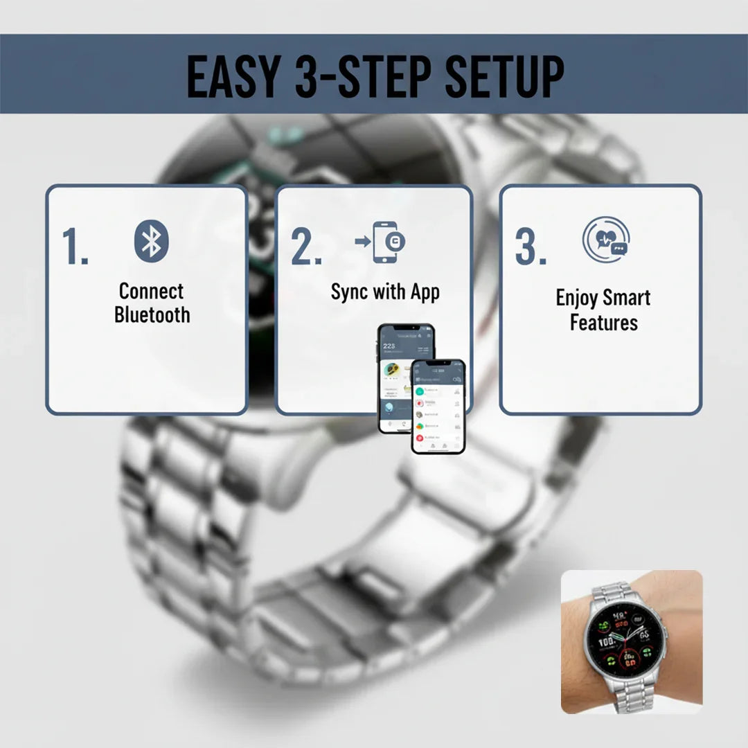 Smartwatch Fitness-Tracker Benachrichtigungsanzeige