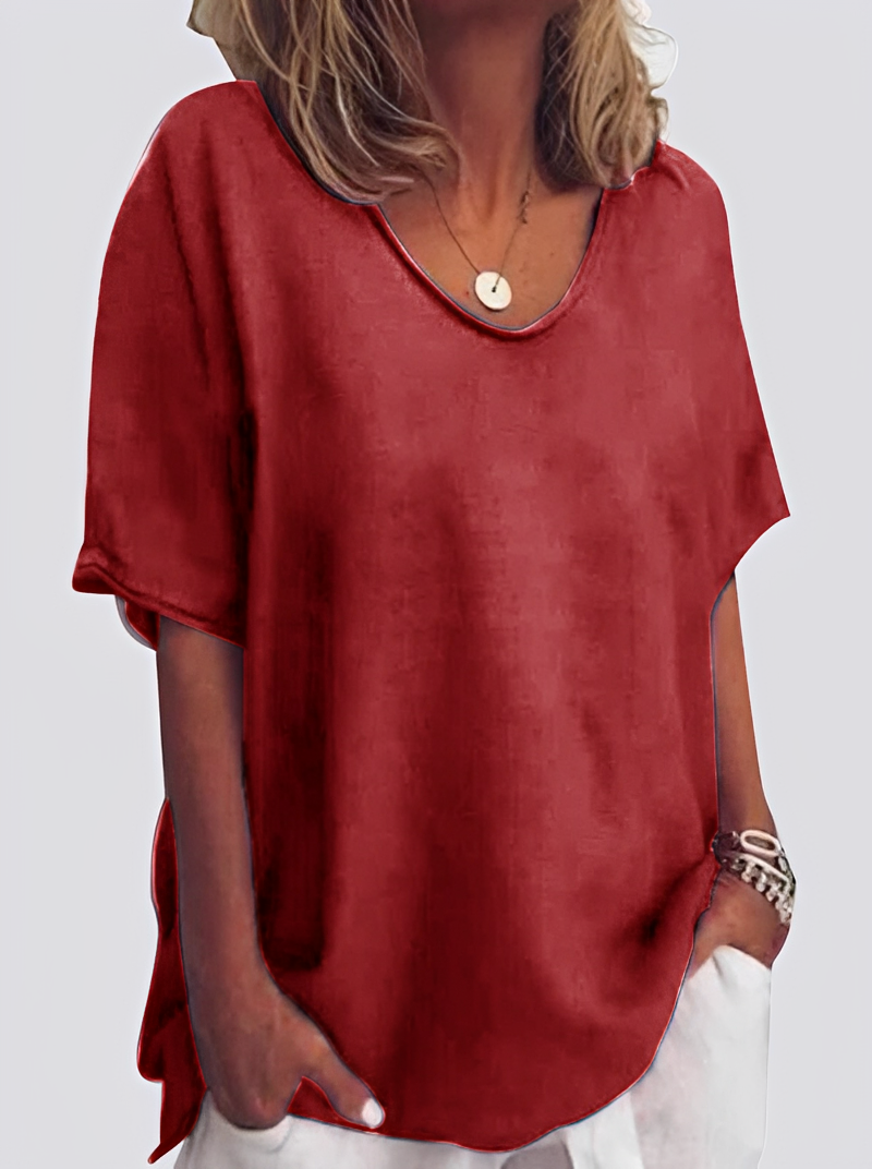Damen Bluse Lässig Locker Sitzend