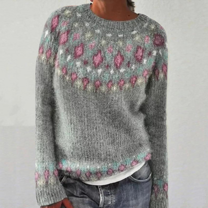 Damen Strickpullover Kurz Grob