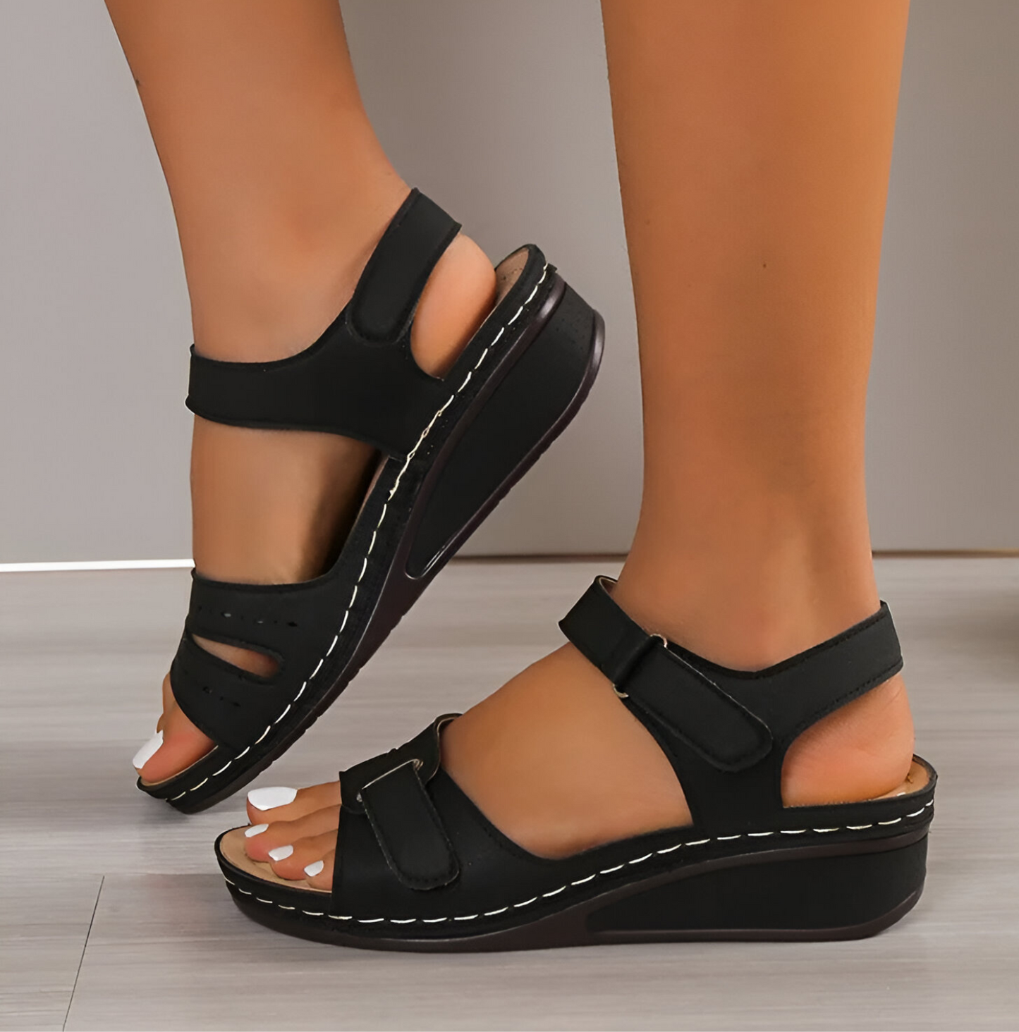 Norvielle Damen Keilsandalen Weich