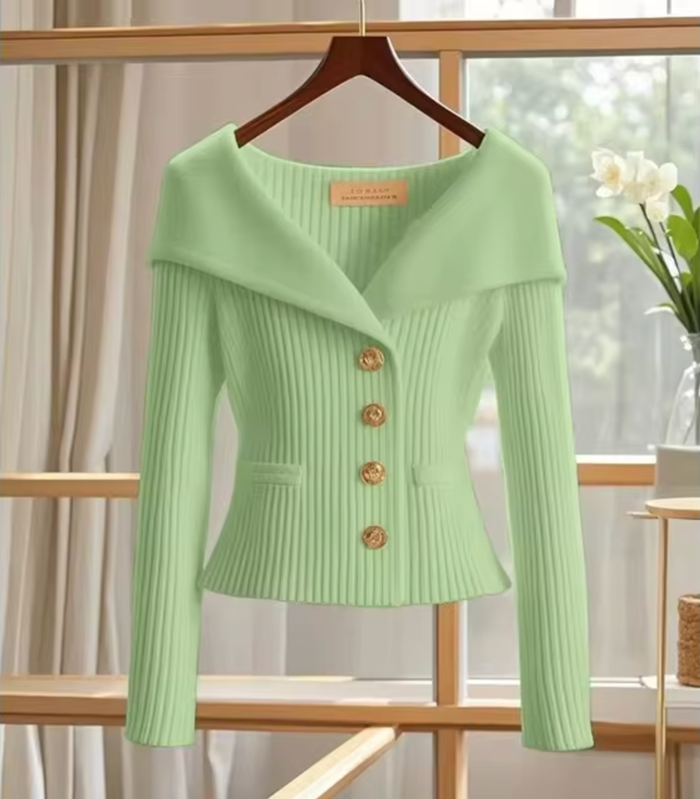 Damen Kurzstrickjacke Cardigan für Übergangsjahre
