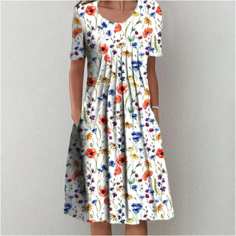 Elegantes Damen Baumwollkleid - Norvielle