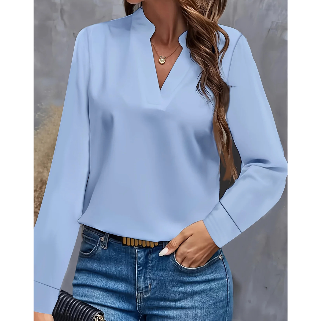 Damen Bluse Langarm Elegant