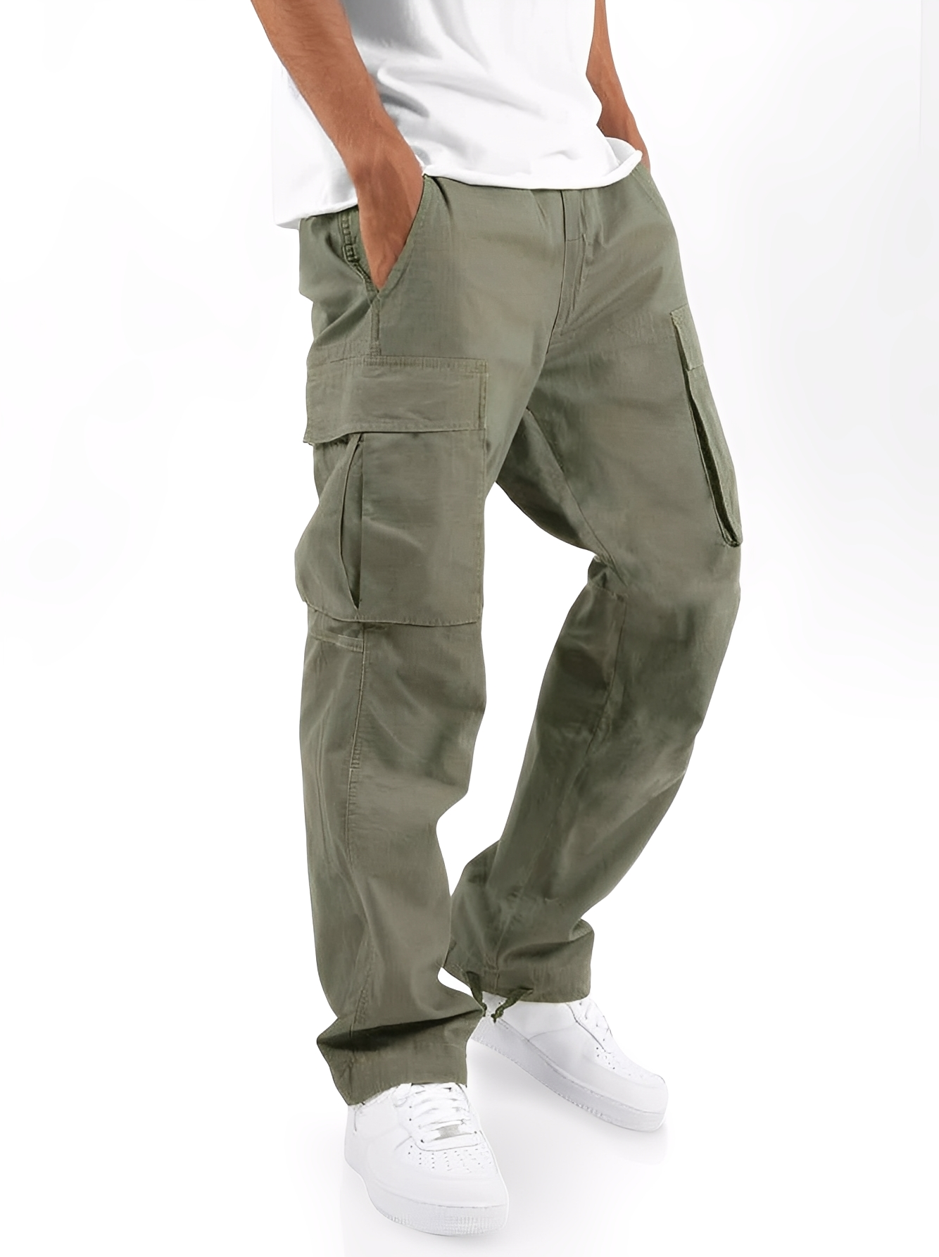 Cooper Herren Cargohose Bequem Kordelzug