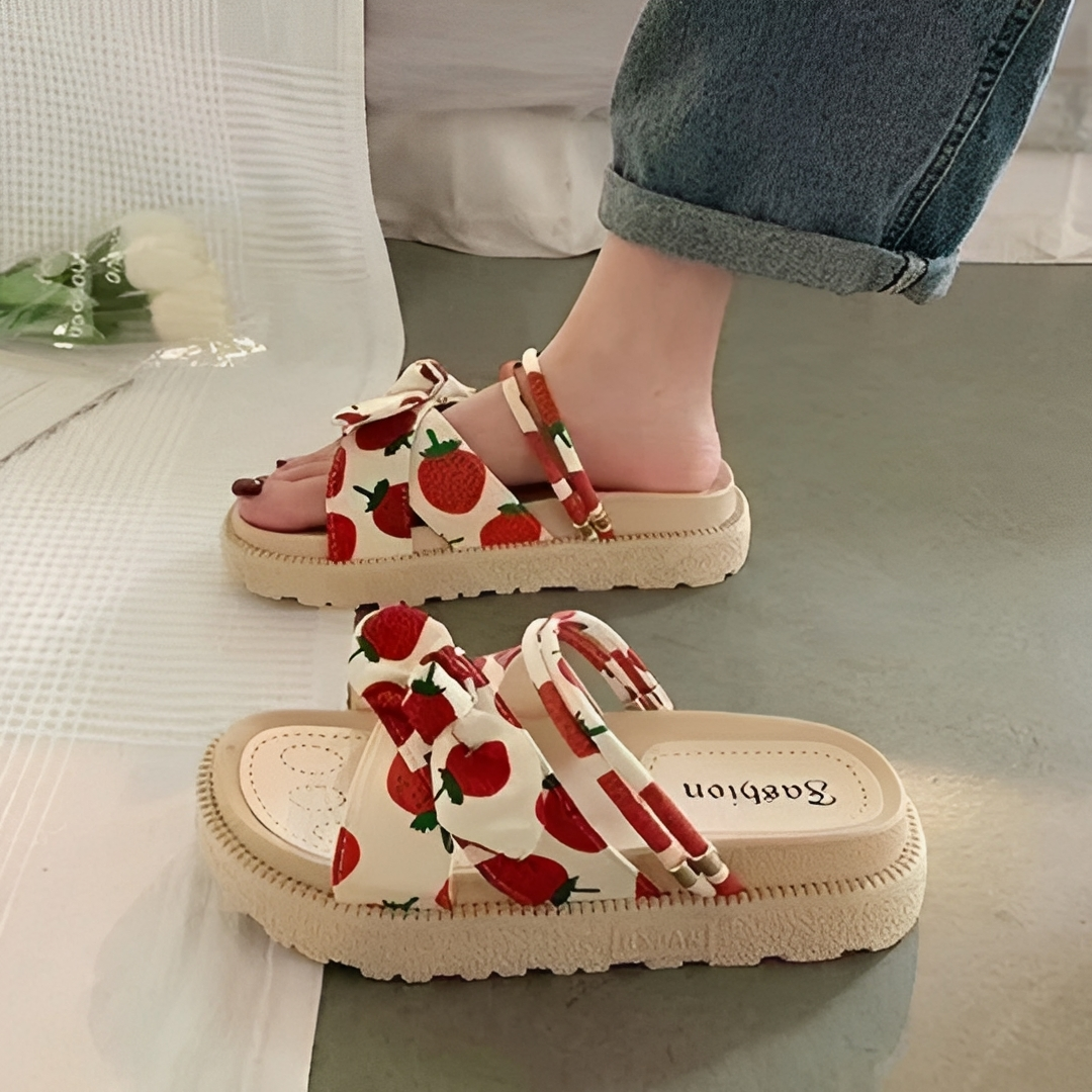 Damen Sommersandalen Elegantes Leder