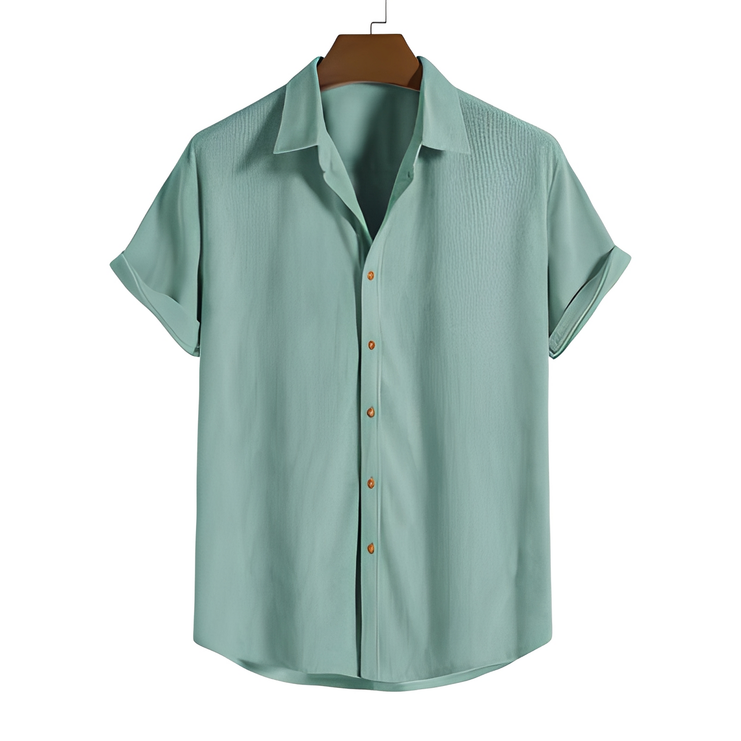 Herren Sommerhemd Baumwolle Hochkomfort Beige