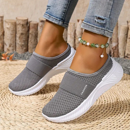 Damen Orthopädische Slip On Schuhe Klettverschluss - Norvielle