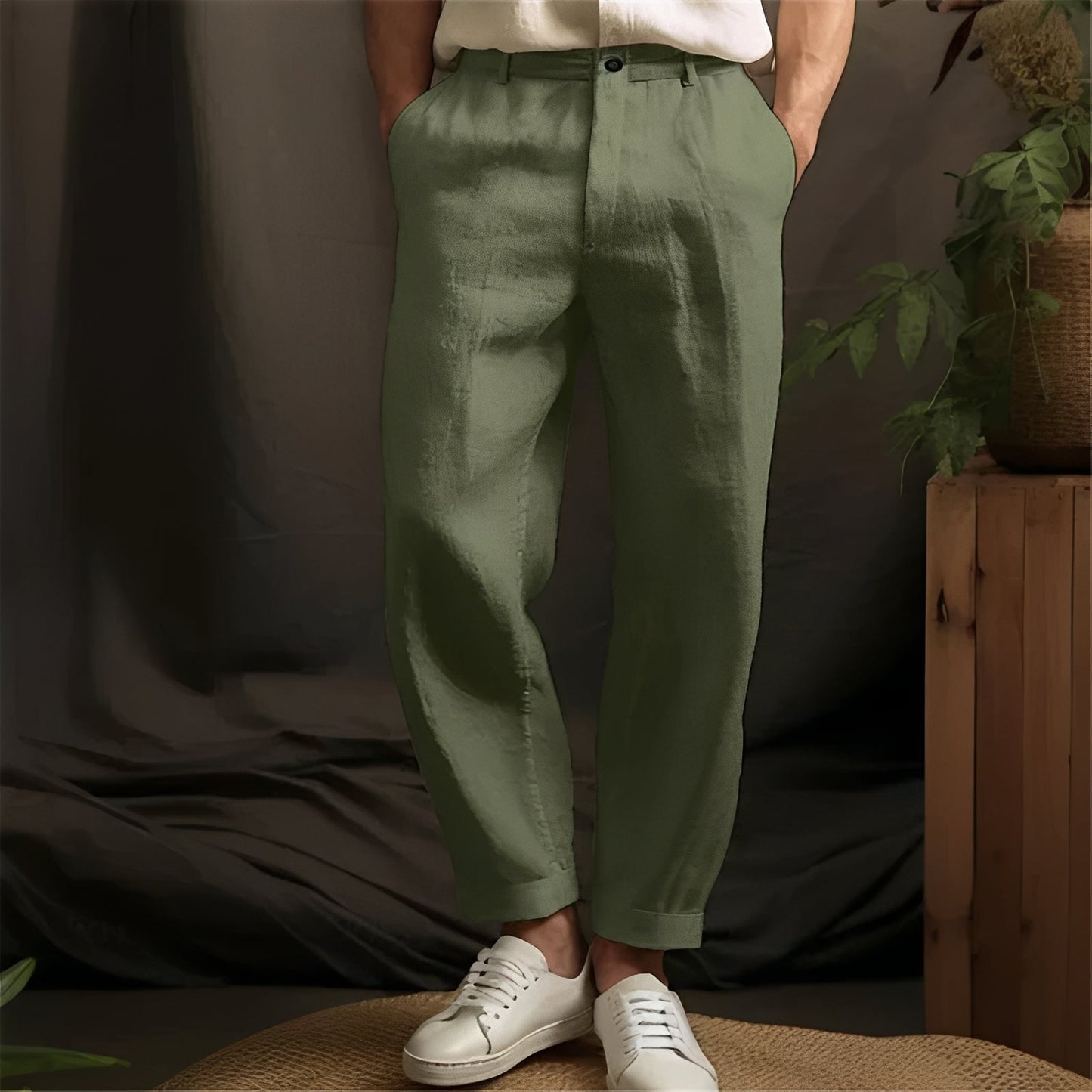 Herrenhose Gerade Geschnitten Bequem