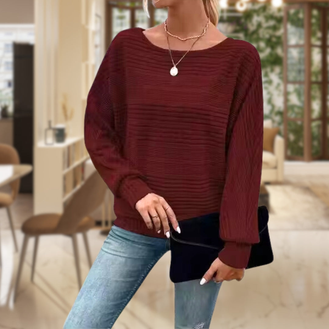 Norvielle Damen Pullover Warm Bequem