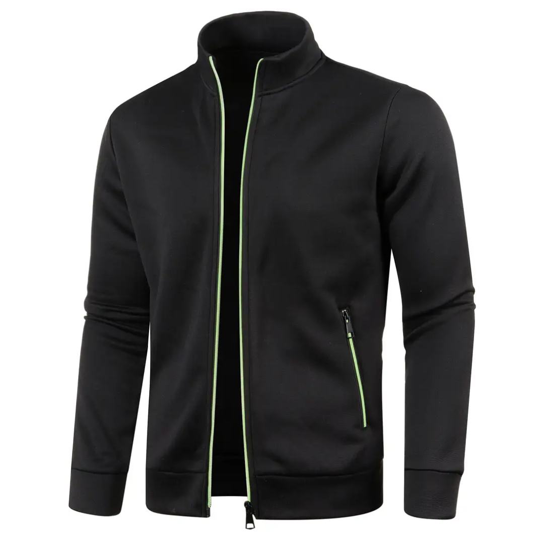 Herren Strickjacke Reißverschluss Zeitlos Grau