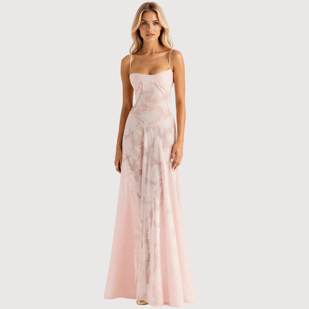 Damen Hochzeitsgast Maxikleid Lang