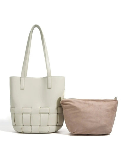 Geflochtene Leder Damenhandtasche