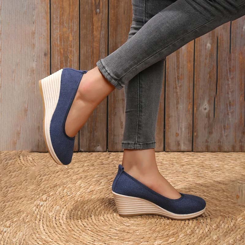 Norvielle Damen Keilschuhe Lässig