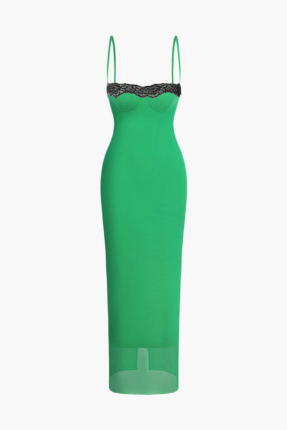 Damen Robe Midi mit Camisole