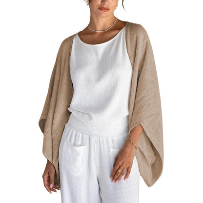 Damen Strickcardigan Offene Front Fatima