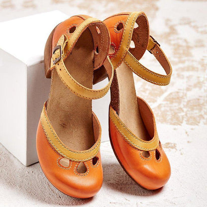 Damen Sandale Hochhackig Sommer Absatzschuhe