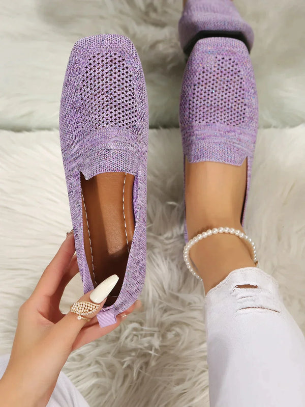 Damen Flachschuhe Runder Zehenpartie Sommer