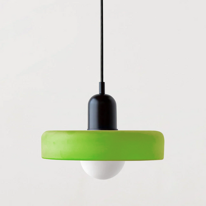 Bauhaus Pendelleuchte Farbiges Glas
