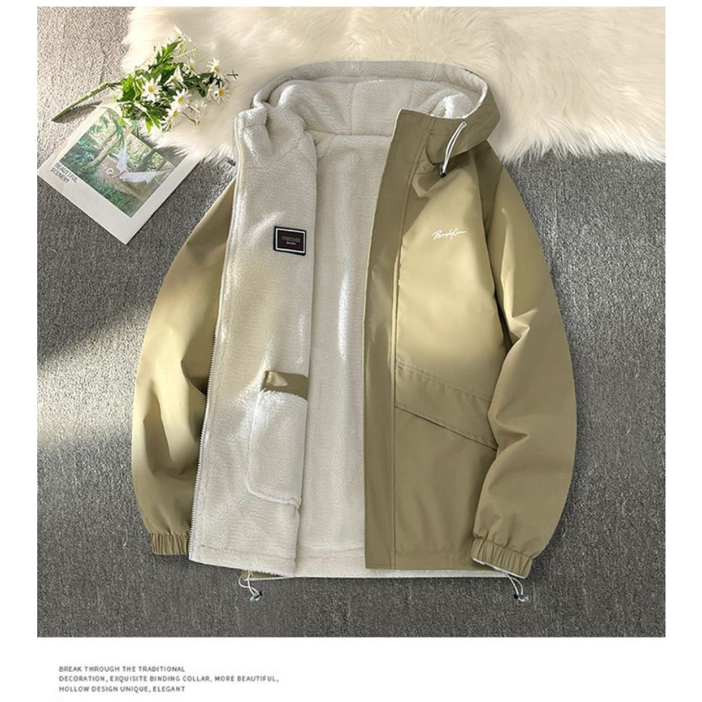 Gabriel Herren Kapuzenjacke Fleece Wendbar