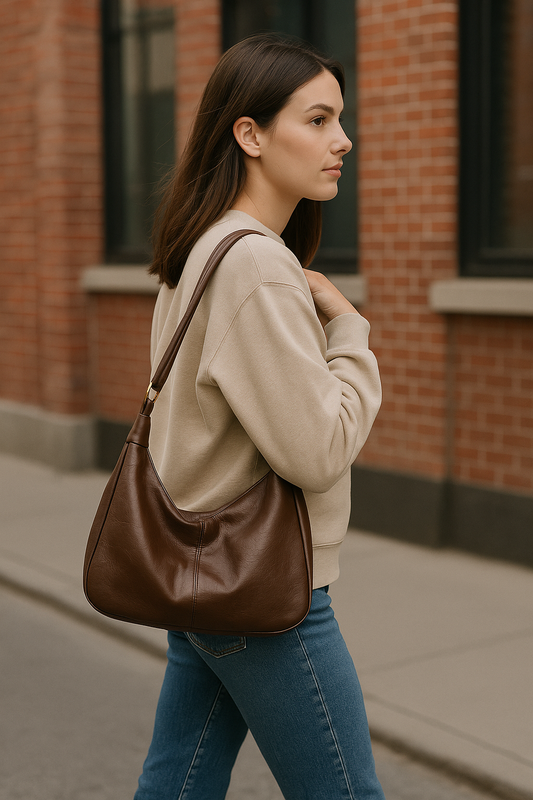 Damen Hobo-Handtasche Lässig - Eveloria