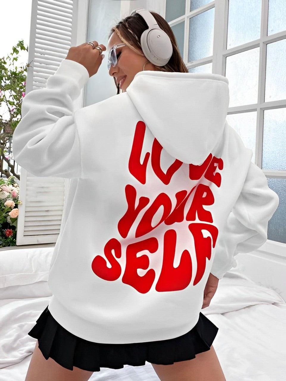 Daria Damen Hoodie Gemustert Atmungsaktiv Bequem